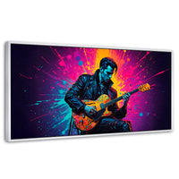 Cuadros Decorativos Canvas Revolution | Guitarrista Colores | Panoramico | Portada