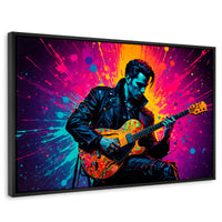 Cuadros Decorativos Canvas Revolution | Guitarrista Colores | Rectangular | Portada