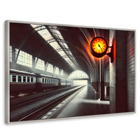 Cuadros Decorativos Canvas Revolution | Horas En Transito | Rectangular | Portada | Marco Plateado