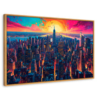 Cuadros Decorativos Canvas Revolution | Horizonte Vibrante | Rectangular | Portada | Marco Madera