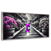 Cuadros Decorativos Canvas Revolution | Jardin En Vuelo | Panoramico | Portada | Marco Blanco