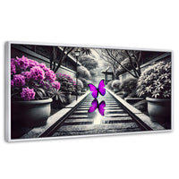 Cuadros Decorativos Canvas Revolution | Jardin En Vuelo | Panoramico | Portada | Marco Dorado