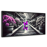 Cuadros Decorativos Canvas Revolution | Jardin En Vuelo | Panoramico | Portada | Marco Plateado