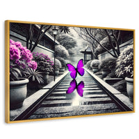Cuadros Decorativos Canvas Revolution | Jardin En Vuelo | Rectangular | Portada | Marco Dorado