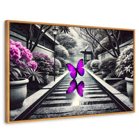 Cuadros Decorativos Canvas Revolution | Jardin En Vuelo | Rectangular | Portada | Marco Madera