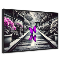 Cuadros Decorativos Canvas Revolution | Jardin En Vuelo | Rectangular | Portada | Marco Negro