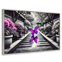 Cuadros Decorativos Canvas Revolution | Jardin En Vuelo | Rectangular | Portada | Marco Plateado