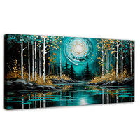 Cuadros Decorativos Canvas Revolution | Lago En Calma Tarde | Panoramico | Portada