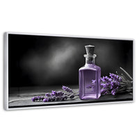 Cuadros Decorativos Canvas Revolution | Lavanda Y Encanto | Panoramico | Portada | Marco Dorado