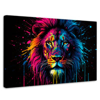 Cuadros Decorativos Canvas Revolution | Leon Cromatico | Rectangular | Portada | Marco SinMarco
