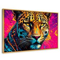 Cuadros Decorativos Canvas Revolution | Leopardo Colorido | Rectangular | Portada