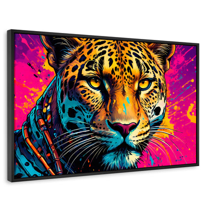 Cuadros Decorativos Canvas Revolution | Leopardo Colorido | Rectangular | Portada