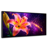 Cuadros Decorativos Canvas Revolution | Lirio Celestial | Panoramico | Portada