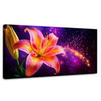 Cuadros Decorativos Canvas Revolution | Lirio Celestial | Panoramico | Portada