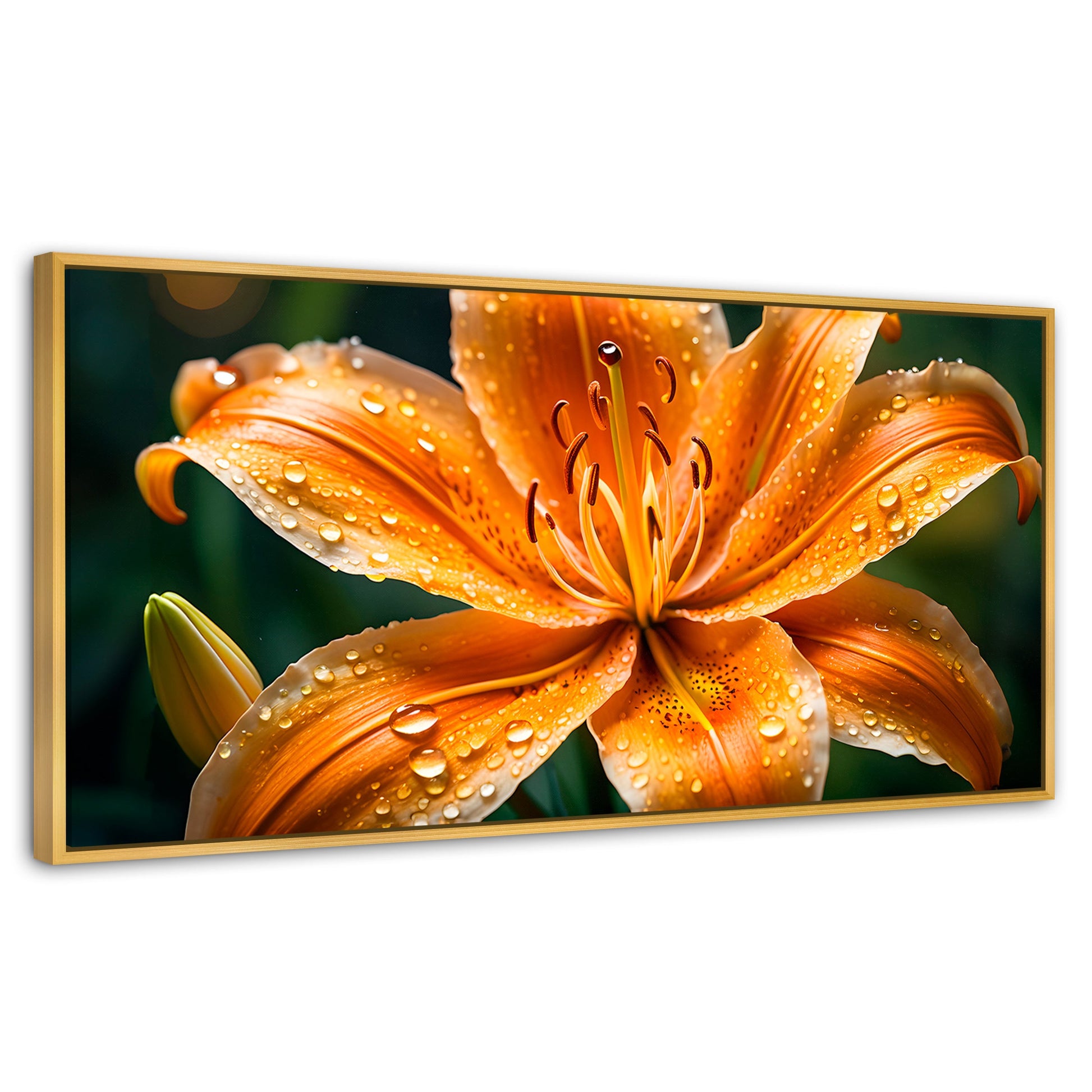 Cuadros Decorativos Canvas Revolution | Lirio Fuego Salvaje | Panoramico | Portada
