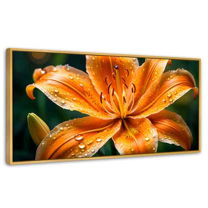Cuadros Decorativos Canvas Revolution | Lirio Fuego Salvaje | Panoramico | Portada