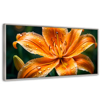 Cuadros Decorativos Canvas Revolution | Lirio Fuego Salvaje | Panoramico | Portada