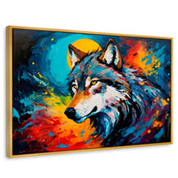 Cuadros Decorativos Canvas Revolution | lobo-splash-color | Rectangular | Portada