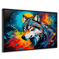 Cuadros Decorativos Canvas Revolution | lobo-splash-color | Rectangular | Portada