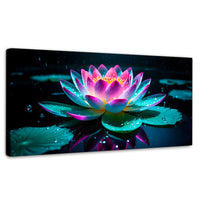 Cuadros Decorativos Canvas Revolution | Loto Brillo Divino | Panoramico | Portada