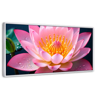 Cuadros Decorativos Canvas Revolution | Loto Dual Radiante | Panoramico | Portada | Marco Blanco