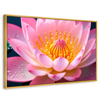 Cuadros Decorativos Canvas Revolution | Loto Dual Radiante | Rectangular | Portada | Marco Dorado