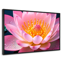 Cuadros Decorativos Canvas Revolution | Loto Dual Radiante | Rectangular | Portada | Marco Negro