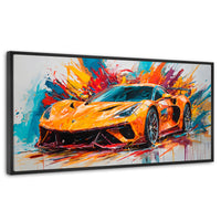 Cuadros Decorativos Canvas Revolution | Lotus Deportivo | Panoramico | Portada | Marco Negro