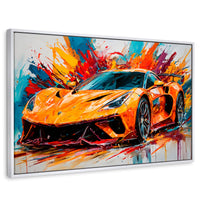 Cuadros Decorativos Canvas Revolution | Lotus Deportivo | Rectangular | Portada | Marco Blanco