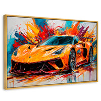 Cuadros Decorativos Canvas Revolution | Lotus Deportivo | Rectangular | Portada | Marco Dorado