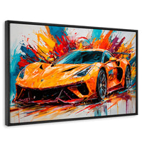 Cuadros Decorativos Canvas Revolution | Lotus Deportivo | Rectangular | Portada | Marco Negro