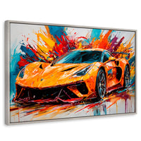 Cuadros Decorativos Canvas Revolution | Lotus Deportivo | Rectangular | Portada | Marco Plateado