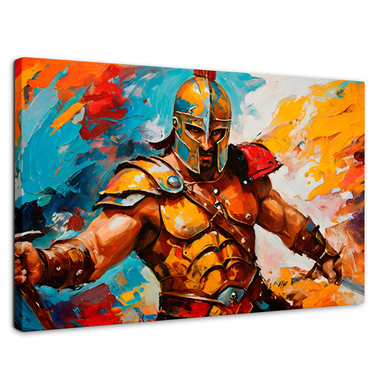 Cuadros Decorativos Canvas Revolution | Lucha Espartana | Rectangular | Portada