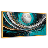 Cuadros Decorativos Canvas Revolution | Luna Abstracto Gold | Panoramico | Portada