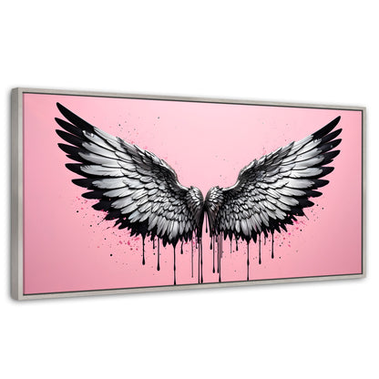 Cuadros Decorativos Canvas Revolution | Luz De Angeles | Panoramico | Portada | Marco Blanco