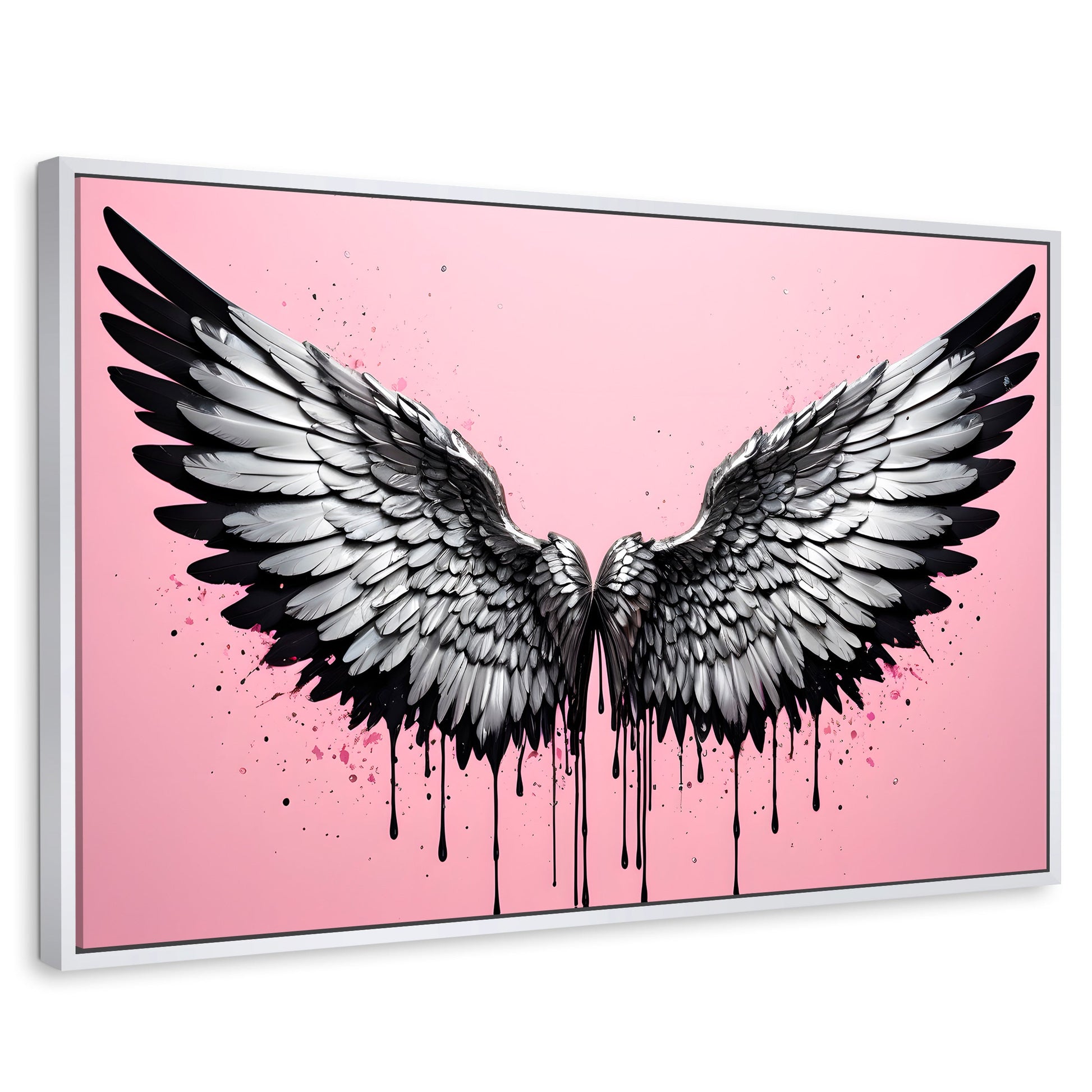 Cuadros Decorativos Canvas Revolution | Luz De Angeles | Rectangular | Portada | Marco Blanco