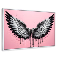 Cuadros Decorativos Canvas Revolution | Luz De Angeles | Rectangular | Portada | Marco Blanco