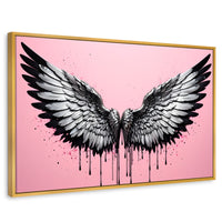 Cuadros Decorativos Canvas Revolution | Luz De Angeles | Rectangular | Portada | Marco Dorado