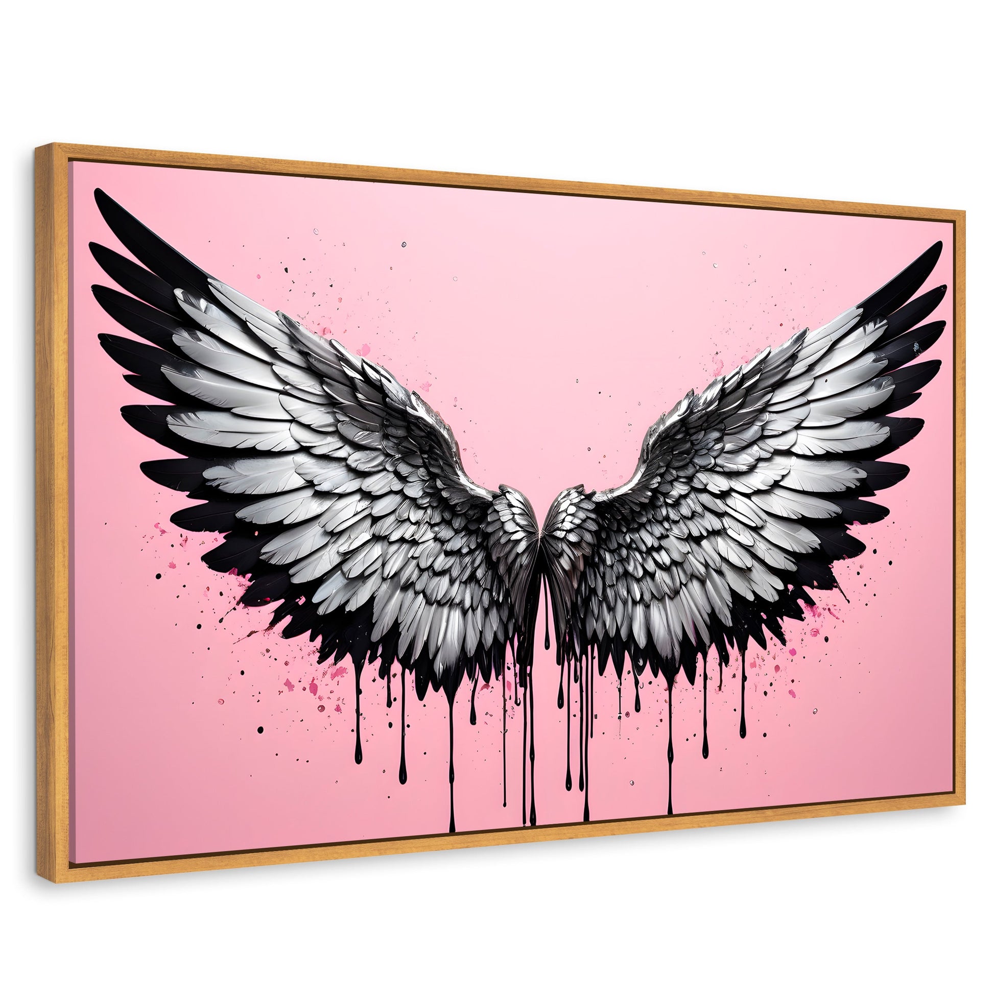 Cuadros Decorativos Canvas Revolution | Luz De Angeles | Rectangular | Portada | Marco Madera