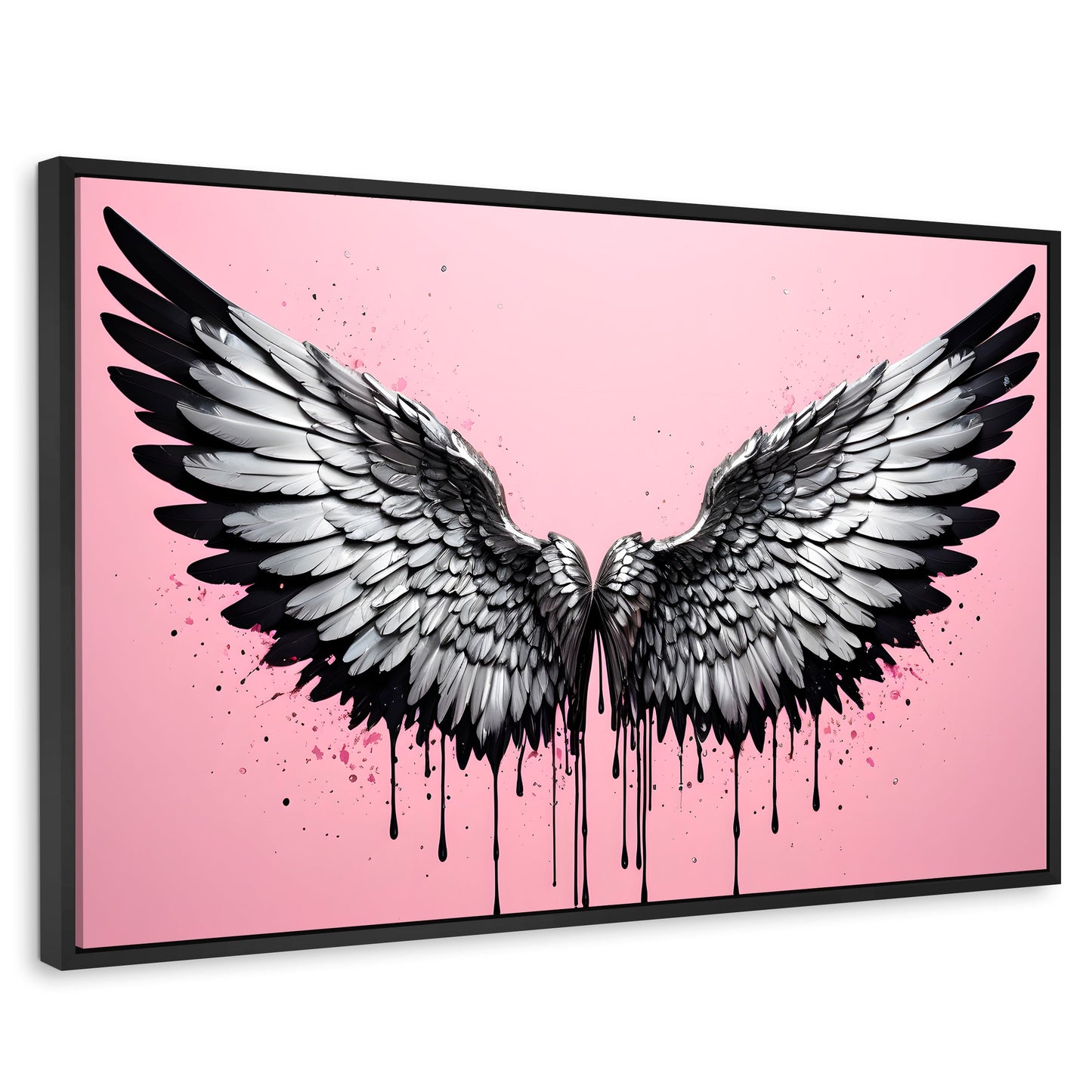 Cuadros Decorativos Canvas Revolution | Luz De Angeles | Rectangular | Portada | Marco Negro