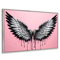 Cuadros Decorativos Canvas Revolution | Luz De Angeles | Rectangular | Portada | Marco Plateado
