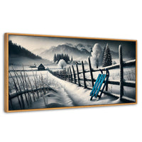 Cuadros Decorativos Canvas Revolution | Luz De Madera | Panoramico | Portada | Marco Negro