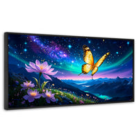 Cuadros Decorativos Canvas Revolution | Magia Nocturna | Panoramico | Portada | Marco Plateado