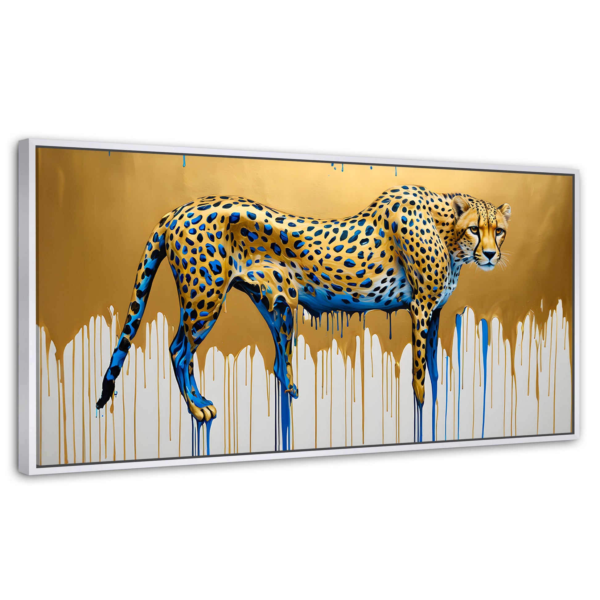 Cuadros Decorativos Canvas Revolution | Majestad Derretida | Panoramico | Portada | Marco Dorado