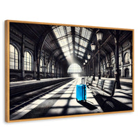 Cuadros Decorativos Canvas Revolution | Maleta En Espera | Rectangular | Portada | Marco Madera