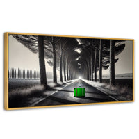 Cuadros Decorativos Canvas Revolution | Maleta Solitaria | Panoramico | Portada | Marco Madera