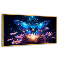 Cuadros Decorativos Canvas Revolution | Mariposa Celestial | Panoramico | Portada | Marco Madera
