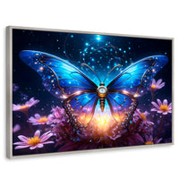 Cuadros Decorativos Canvas Revolution | Mariposa Celestial | Rectangular | Portada | Marco Plateado