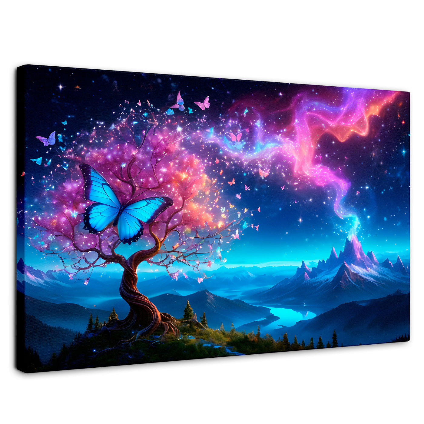 Cuadros Decorativos Canvas Revolution | Mariposa Cosmica | Rectangular | Portada | Marco SinMarco