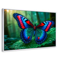 Cuadros Decorativos Canvas Revolution | Mariposa De Selva | Rectangular | Portada | Marco Blanco